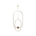 Świecznik wiszący - Tealight Deco - Owal - Złoty - ferm Living