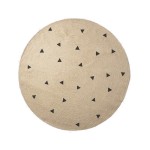 Dywan jutowy okrągły w trójkąty - Triangle 130 cm - ferm living - ostatnia sztuka