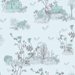 Tapeta Classic Woodlands - Blue - Sian Zeng