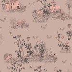 Tapeta Classic Woodlands - Brown Pink - Sian Zeng