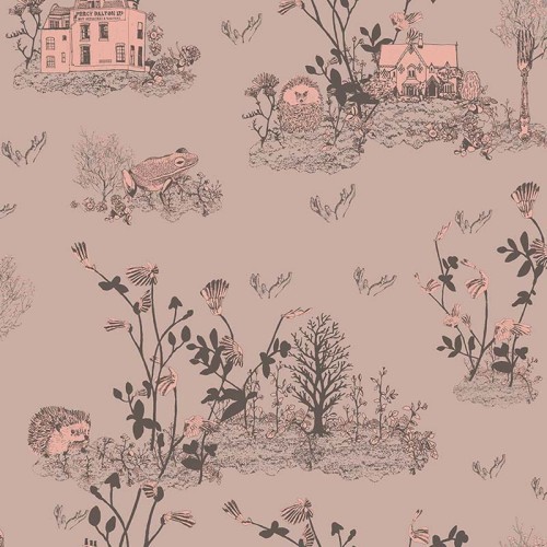 Tapeta Classic Woodlands - Brown Pink w sklepie mukaki.pl