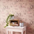 Tapeta Classic Woodlands w kolorze Brown Pink