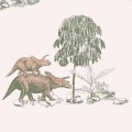 Dinozaury w kolorze różowo-zielonym
