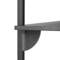 Ferm Living detal na półkę Sector szerokość 87 cm jesion czarny i czarny wspornik.jpg