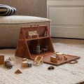 Ferm living, namiot do zabawy piętrami, rattanowy
