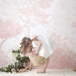Classic Hua Trees Mural Wallpaper Pink - Różowy - Sian Zeng 
