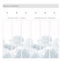 Niebieskie Drewa Hua - Blue Classic Hua Trees Mural Wallpaper - Sian Zeng