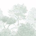 Classic Hua Trees Mural Wallpaper Dusty Green - Zielony - Sian Zeng