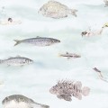 Fish Wallpaper Blue Green - Sian Zeng