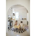 Dywan bawełniany Kitchen Tiles Dark grey 120x160 cm - Lorena Canals