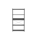Punctual pojedynczy regał z 5 półkami, jedna głęboka, kolor antracytowy,  ferm living.jpg