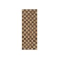 Dywan podłużny wełniono-jutowy w kratę70x180cm - ferm living