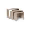 Shard Cluster Tables - Set of 3 - Cashmere - ferm living