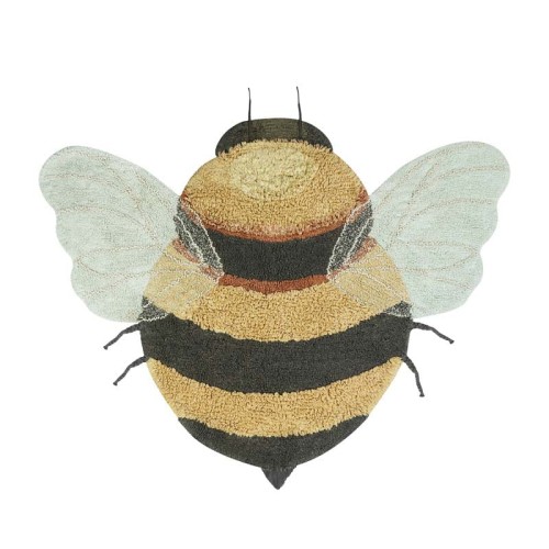 Dywan bawełniany Bee do prania w pralce, Planet Bee - Lorena Canals