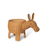 Osiołek rattanowy pojemnik - Donkey Braided Storage - ferm living 