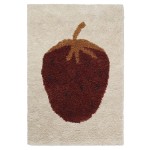 Dywan dziecięcy z truskawką 180x120cm, Fruiticana Strawberry Large - ferm Living