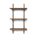Sector Shelf Triple/Narrow Smoked Oak/Brass Ferm Living