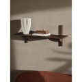 Półka Sector szerokość 87 cm dąb ciemny i mosiądz.jpg