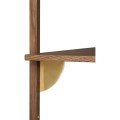 Ferm Living detal na półkę Sector szerokość 87 cm ciemny dąb i mosiądz.jpg