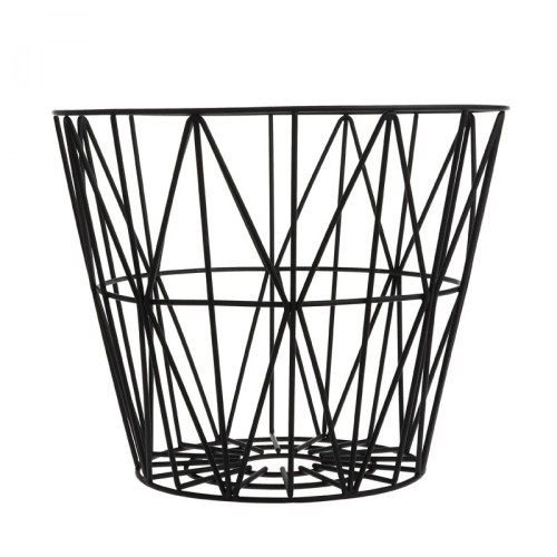 Druciany Kosz czarny, Black - ferm Living