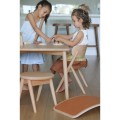 Bukowy stolik i taboret, Curve Lab