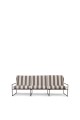 ferm LIVING SS23 sofa trzyosobowa Desert 3-Seater czarna rama / Stripe 1104267299 1