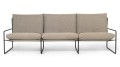 ferm LIVING SS22 sofa trzyosobowa Desert 3-seater czarna rama / Dolce Dark Sand 1104265435 1