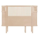 Łóżeczko Sebra Bed Baby & Jr., drewniane, rosnące z dzieckiem - Wooden Edition - Sebra