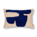 Poduszka Lay Cushion - Sand/Bright Blue - ferm living.jpg