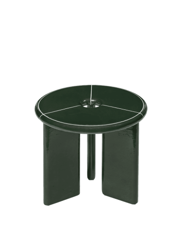 Stolik boczny Deya Side Table - Ø47 - Dark Green - Ferm Living