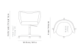 Rico-Dining-Chair-with-Castors, Ferm Living
