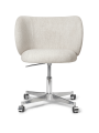 Krzesło do jadalni Rico na kółkach - Rico Dining Chair - Castors - Bouclé - ferm living