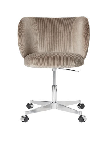 Krzesło do jadalni Rico na kółkach - Rico Dining Chair - Castors - Devoré Velvet - ferm living