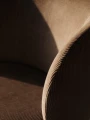 Ferm Living Rico Dining Chair - Castors - Devoré Velvet