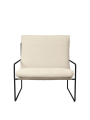 Ferm Living SS25 fotel / sofa Desert 1-Seater Pure Boucle Off-white czarna rama 1104270928