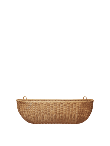 Rattanowy kosz - Braided Wall Pocket 75x25 ferm Living