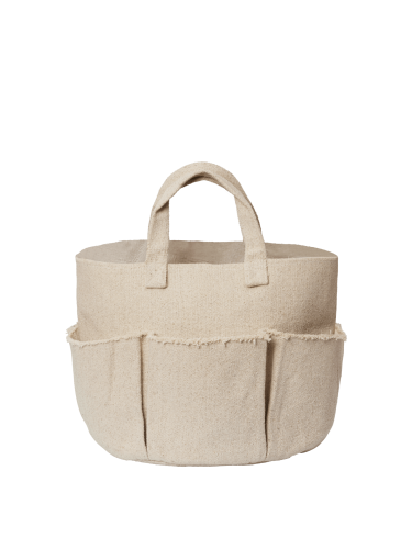 Kosz z bawełny organicznej - Hokan Textile Storage - Ø30 - Natural - ferm Living