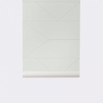 Tapeta Lines Off-White - biała, złote linie - ferm Living