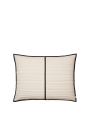 Vari Quilted Cushion - Rectangular - Natural/Dark - Ferm Living