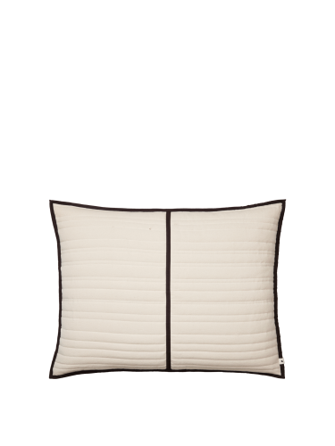 Vari Quilted Cushion - Rectangular - Natural/Dark - Ferm Living