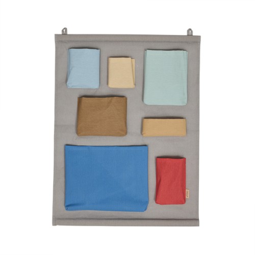Organizer ścienny szary Saga Wall Storage Rose - OYOY