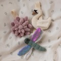 Kwiatek, ważka, łabędź - Activity toys, 3 pcs - Sebra