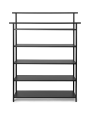 Czarny Dora regał z półkami - Dora Rack - ferm living
