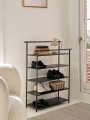 Dora regał z półkami - Dora Rack Black - ferm living