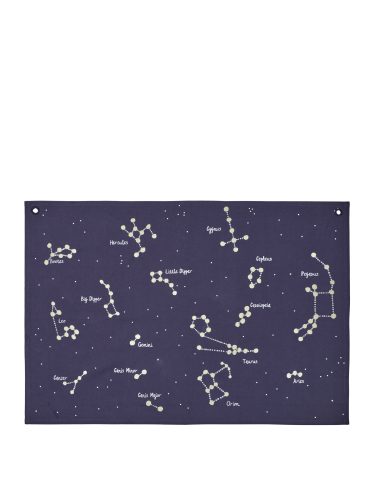 Constellation Textile Map - Dark Blue, Ferm Living