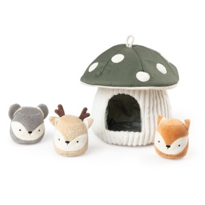 Zabawka edukacyjna, chowany, grzyb - Activity toy, mushroom - Sebra