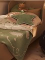 Kocyk - Skye Blanket Sienna/Parchment- Ferm Living
