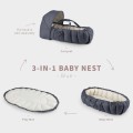 Sebra Baby Nest,  3-in-1 Babynest, Blue i jasny środek