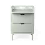 Komoda dziecięca, przewijak jasnozielony - Changing Unit, drawers green - Sebra
