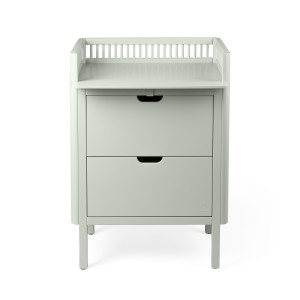 Komoda dziecięca, przewijak jasnozielony - Changing Unit, drawers green - Sebra